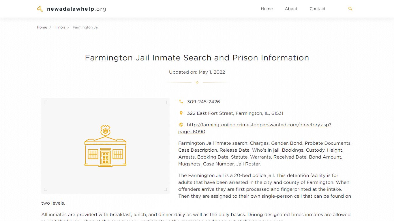 Farmington Jail Inmate Search, Visitation, Phone no ...